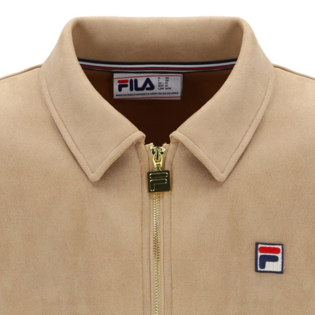Fila Vintage Francesco Suede Jacket - Beige