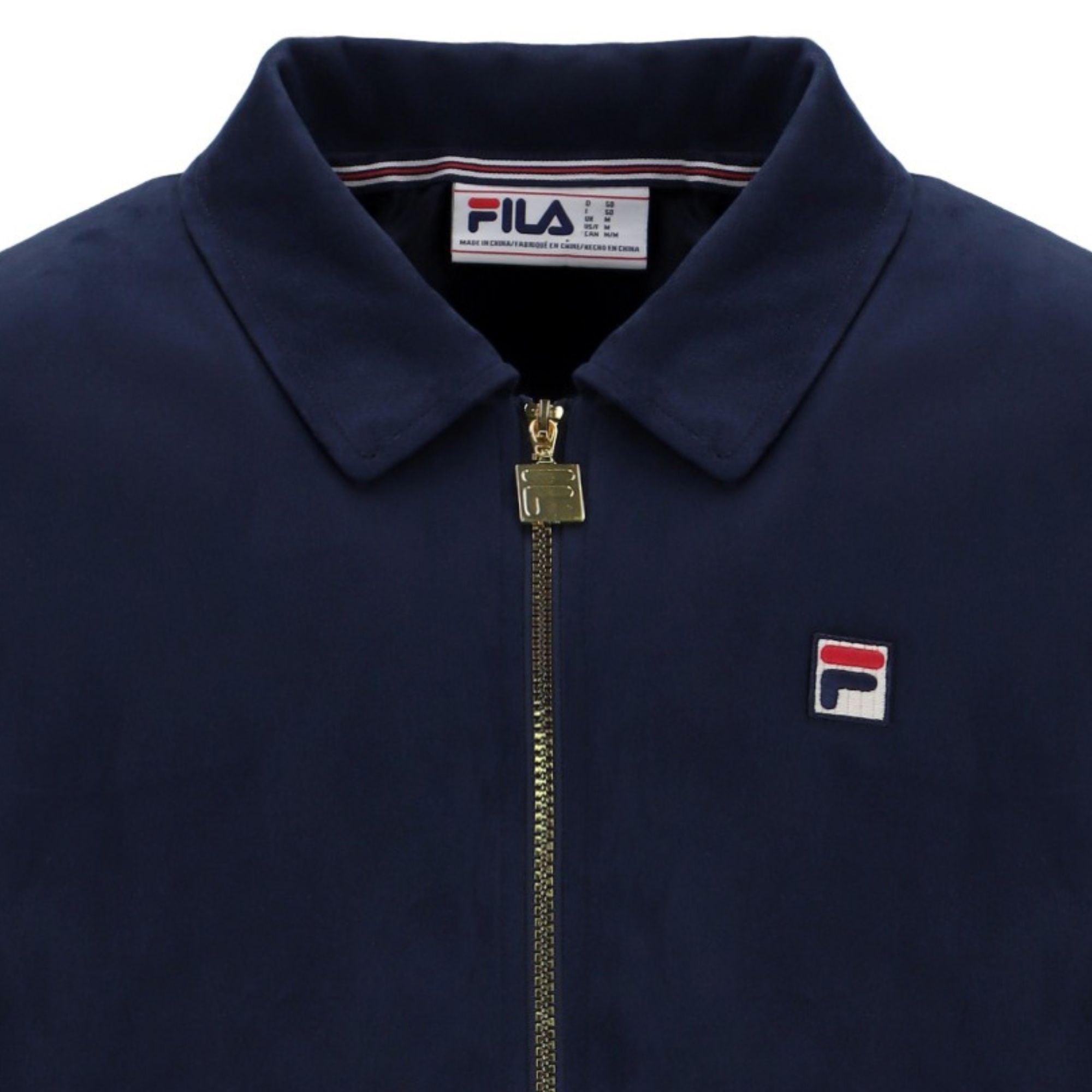 Fila Vintage Francesco Suede Jacket - Fila Navy – Stuarts London
