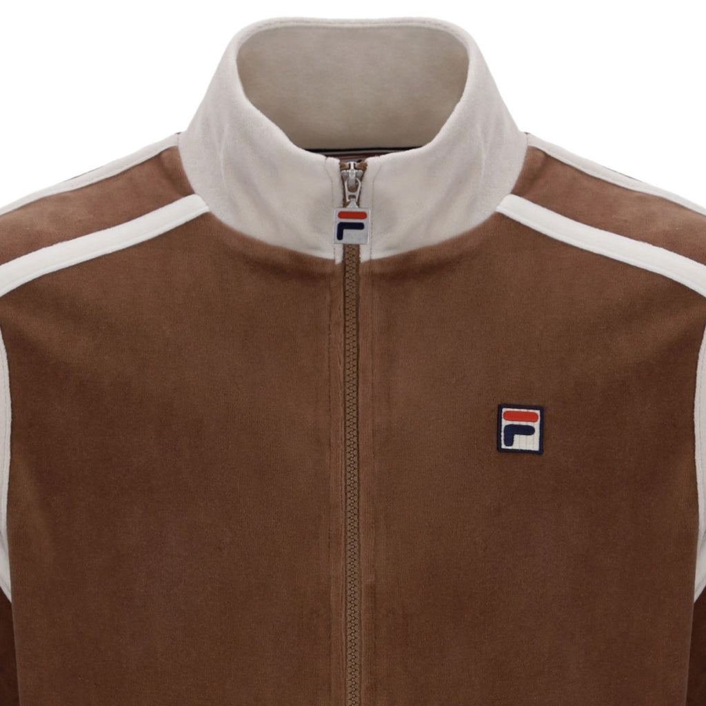 Gabriele Contrast Panel Track Top - Cappucino
