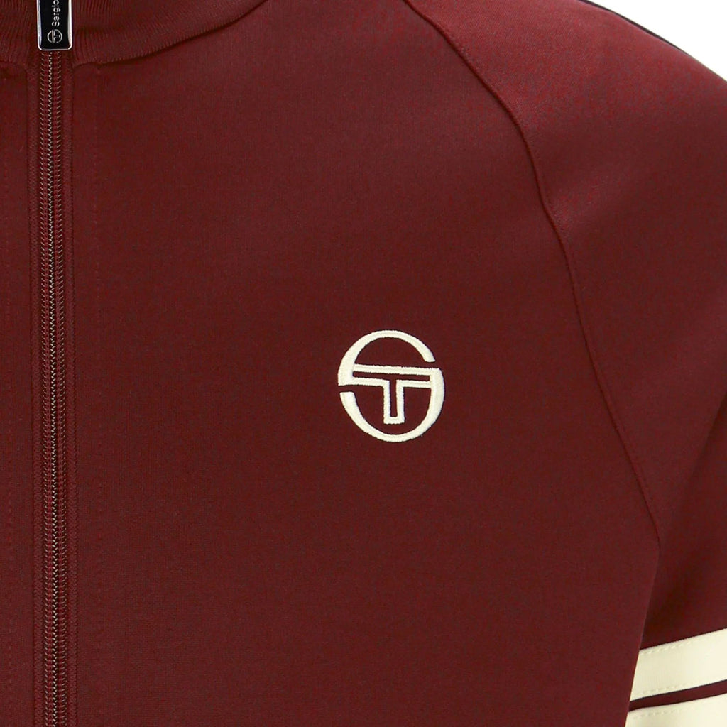 Sergio Tacchini x Stuarts x Stuarts Orion Track Top - Merlot/Buttercream