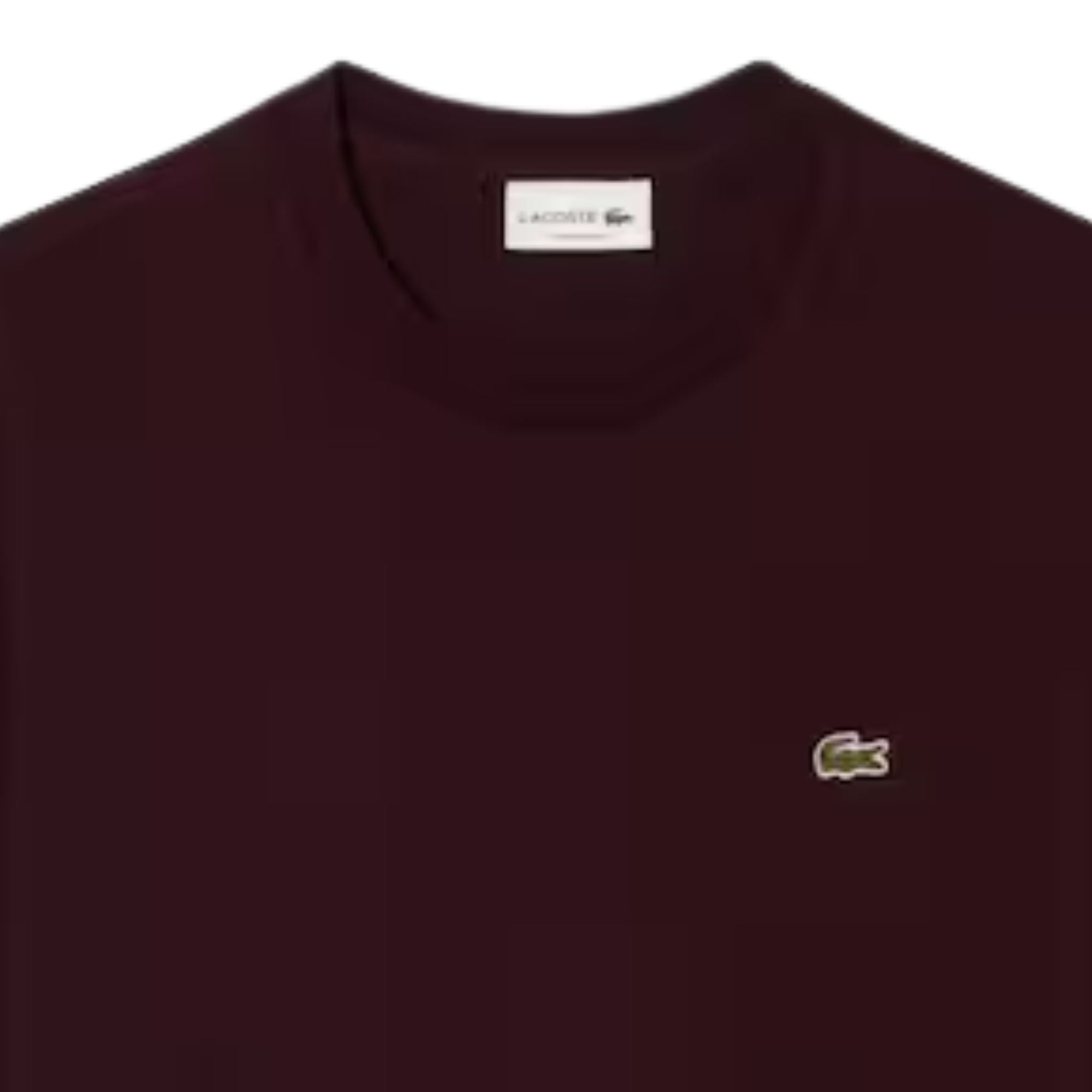 Lacoste Cotton T-Shirt - Dark Burgundy