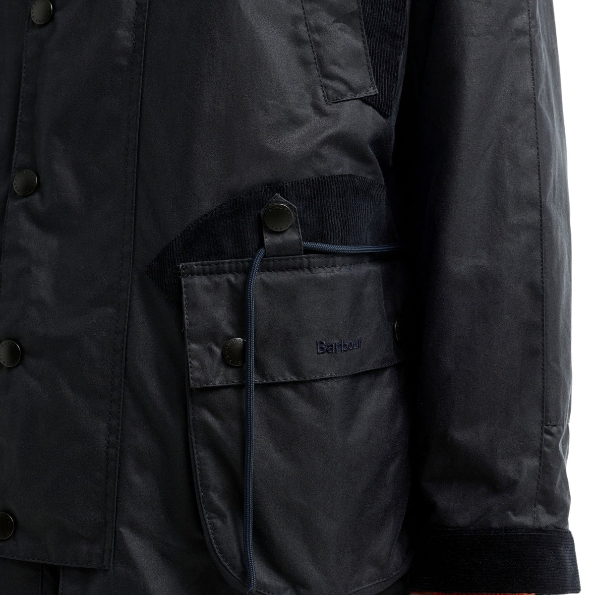 Barbour x Norbit Long Wax Jacket - Navy