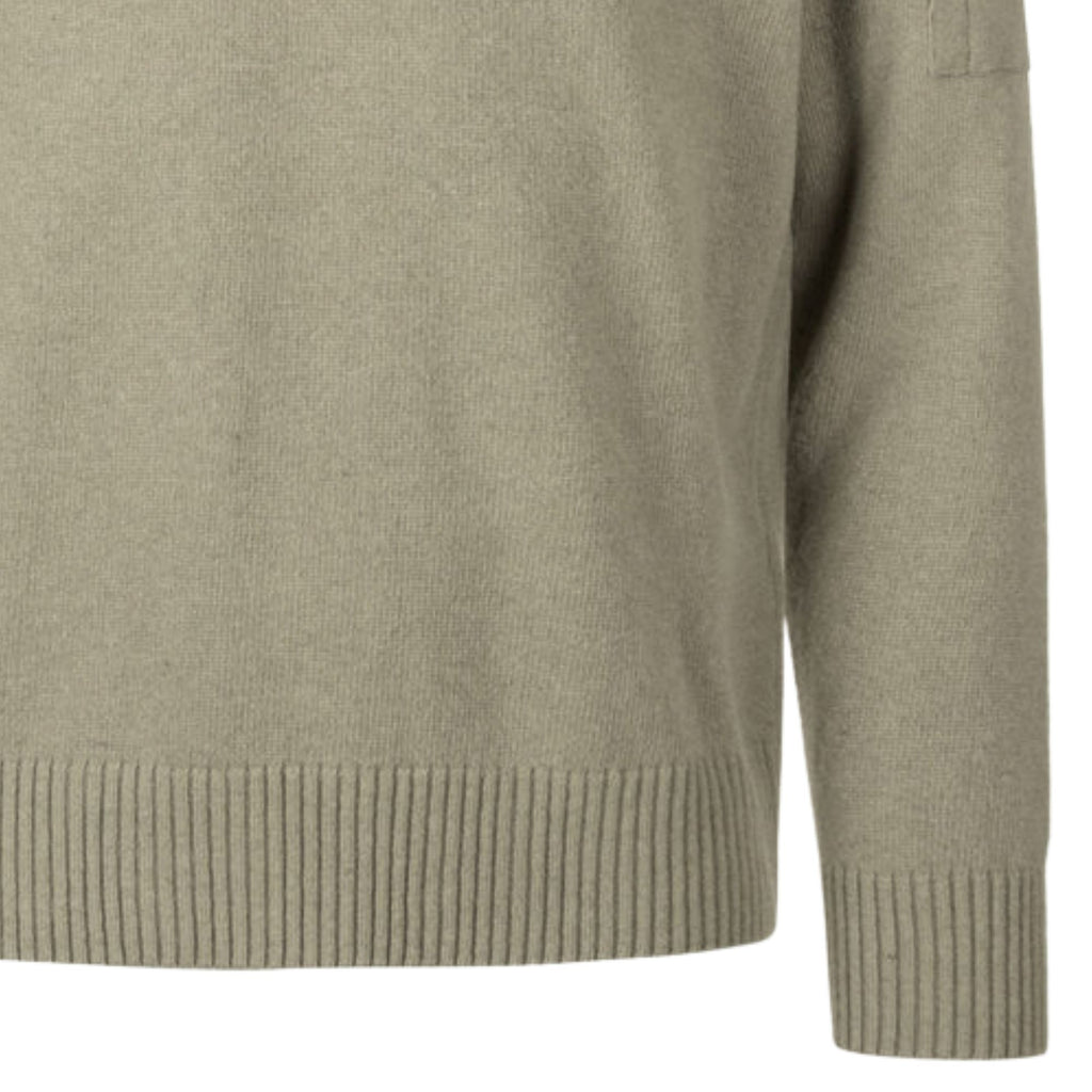 C.P Company Lambswool Lens Crewneck Sweater - Fallen Rock