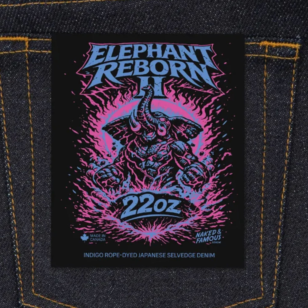 Naked and Famous Denim Weird Guy Elephant 2 Reborn - Indigo