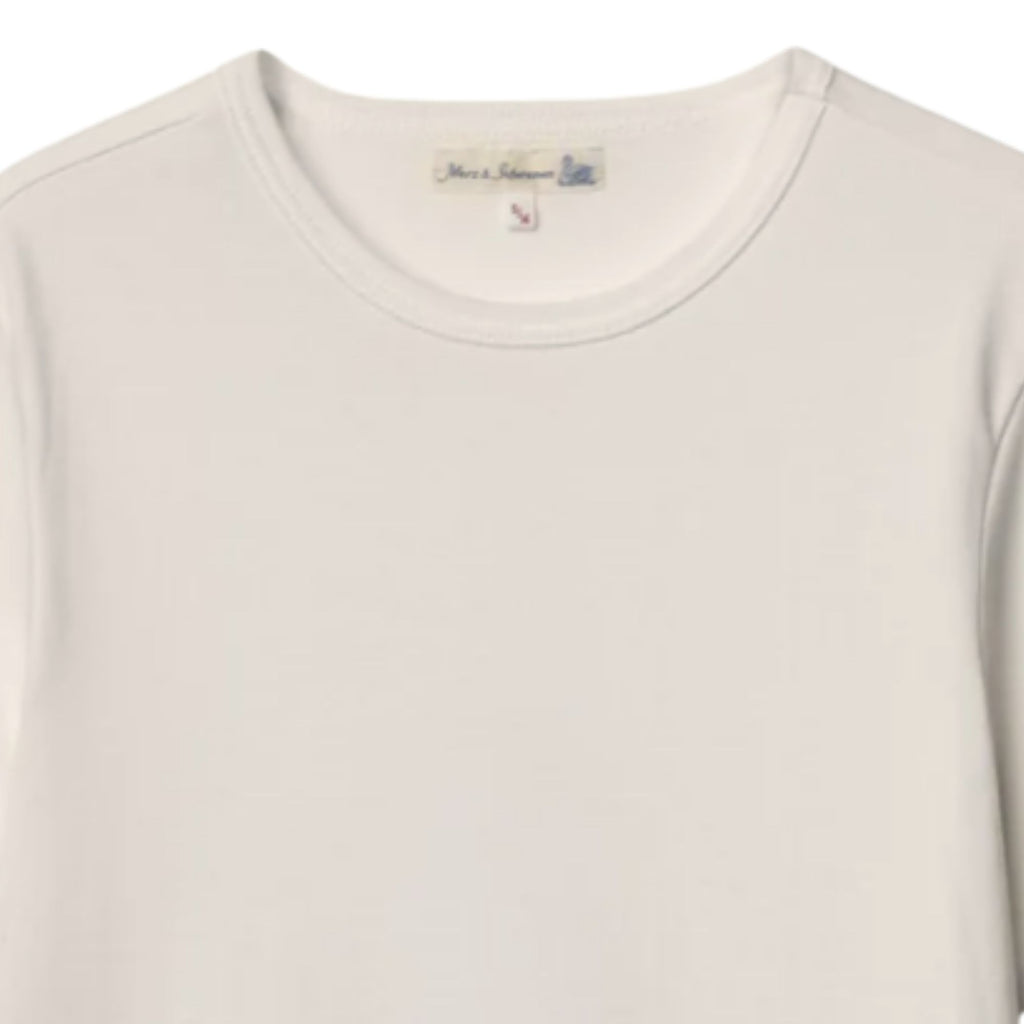 Merz b Schwanen 2M15 Mid-Century Machine Refined Fit T-Shirt - Natural