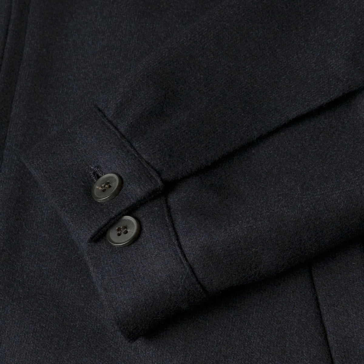 Sunspel Boiled Wool Zip Jacket - Navy