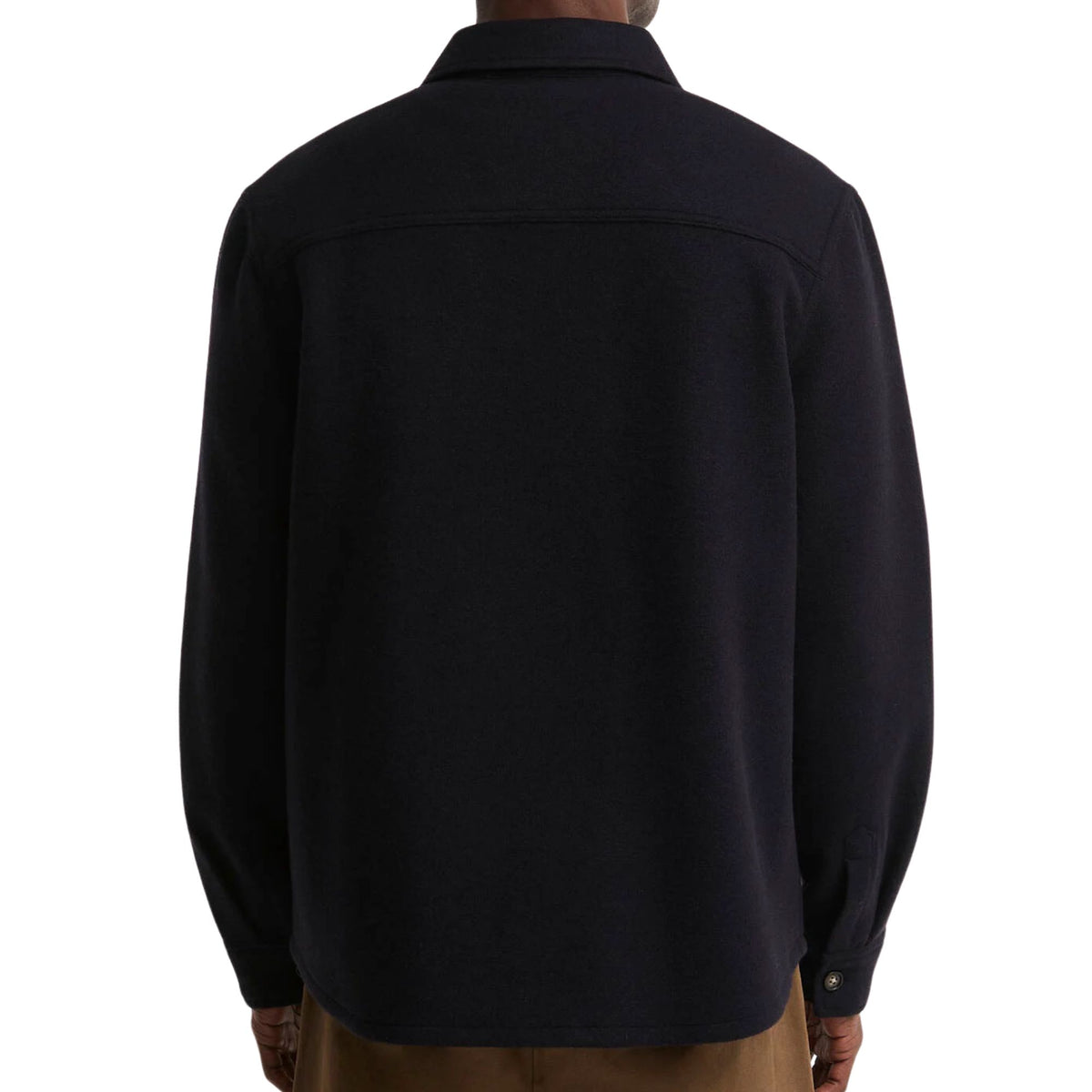 Barbour Marltown Tailored Wool Blend Overshirt - Navy Marl
