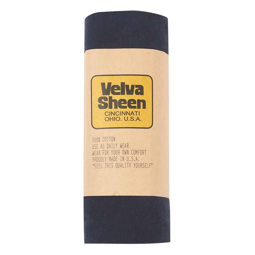 Velva Sheen Rolled Short Sleeve Crew Neck T-Shirt - Navy