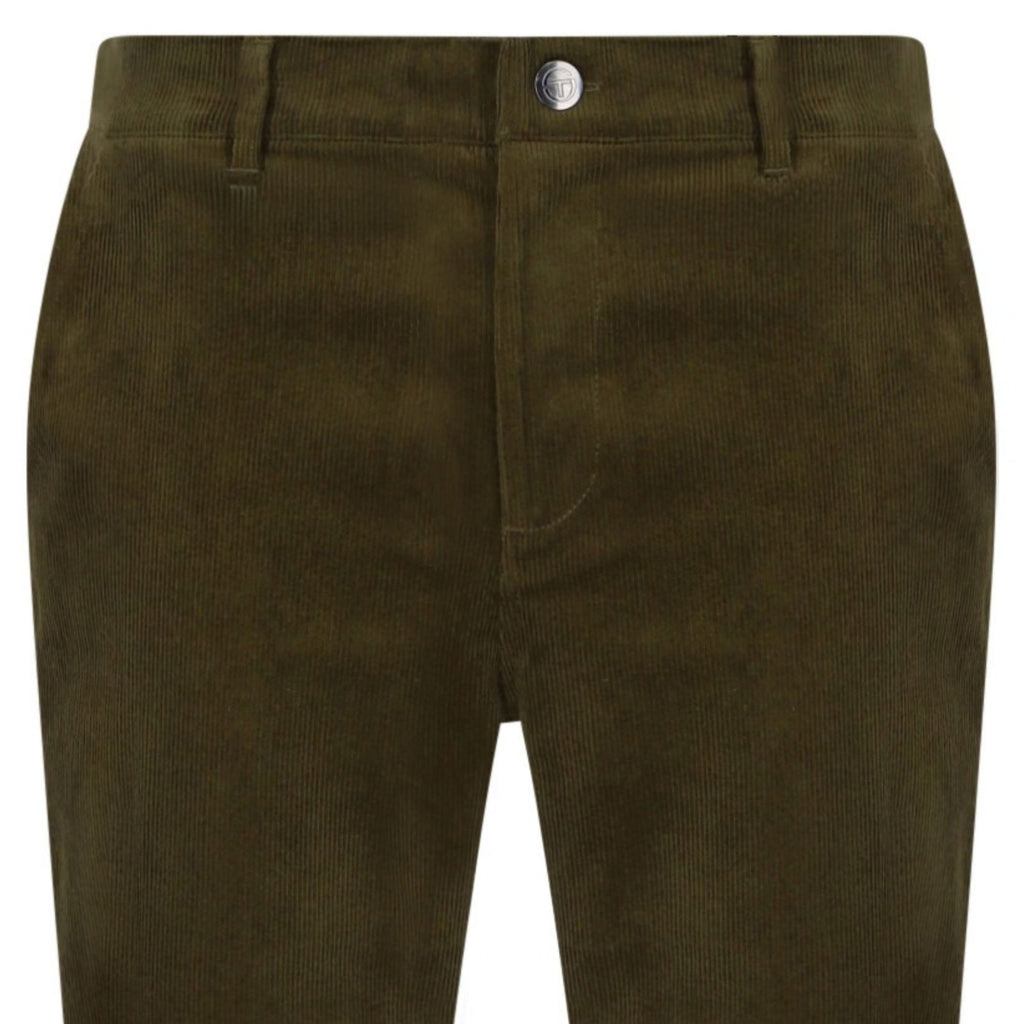 Sergio Tacchini Amico Corduroy Track Pant - Dark Olive