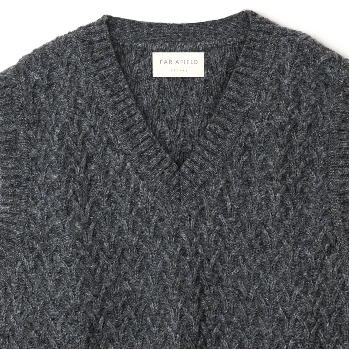 Far Afield Basket Weave Pinto Vest - Grey