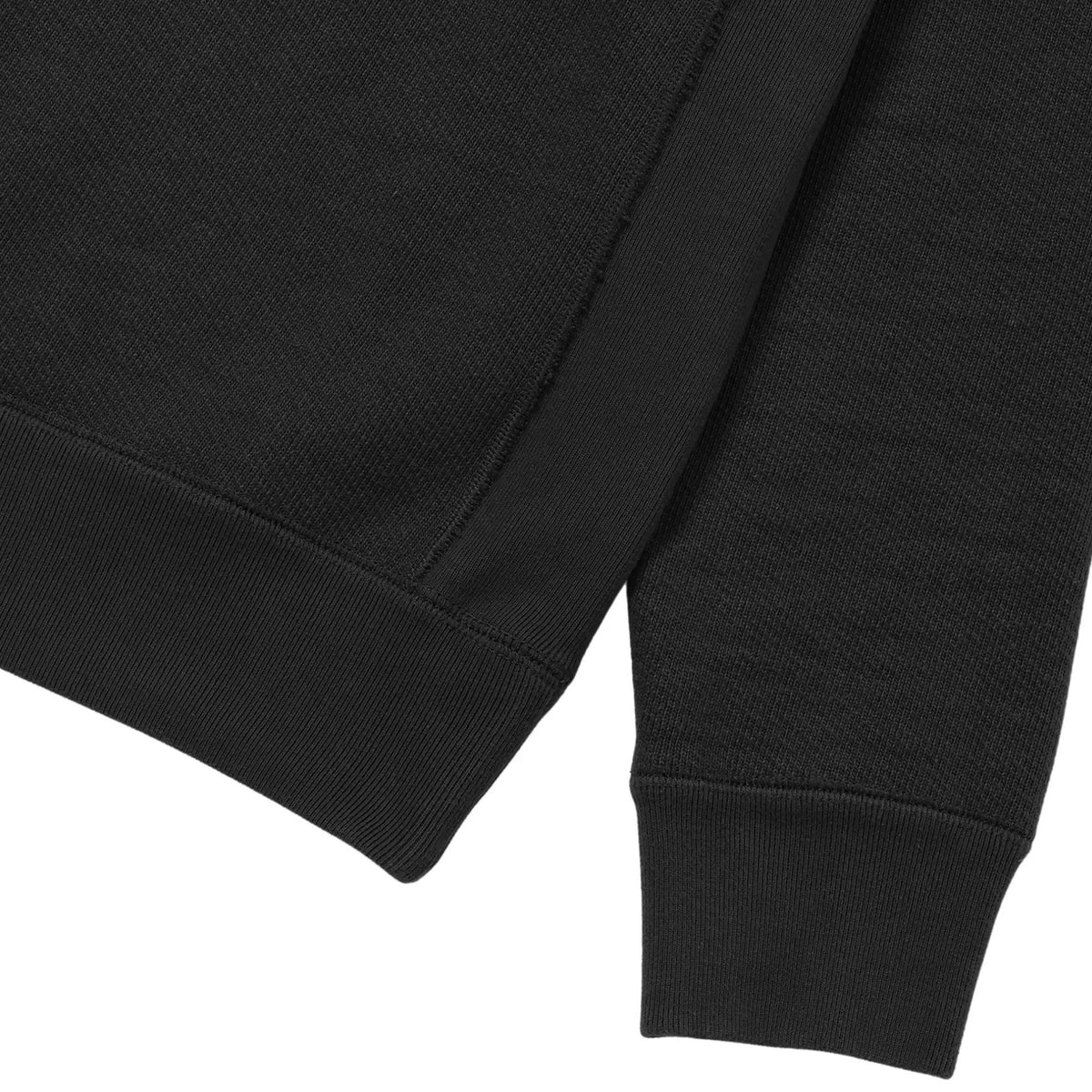 Wonder Looper Double Heavyweight French Terry Pullover Crewneck - Sumi Black