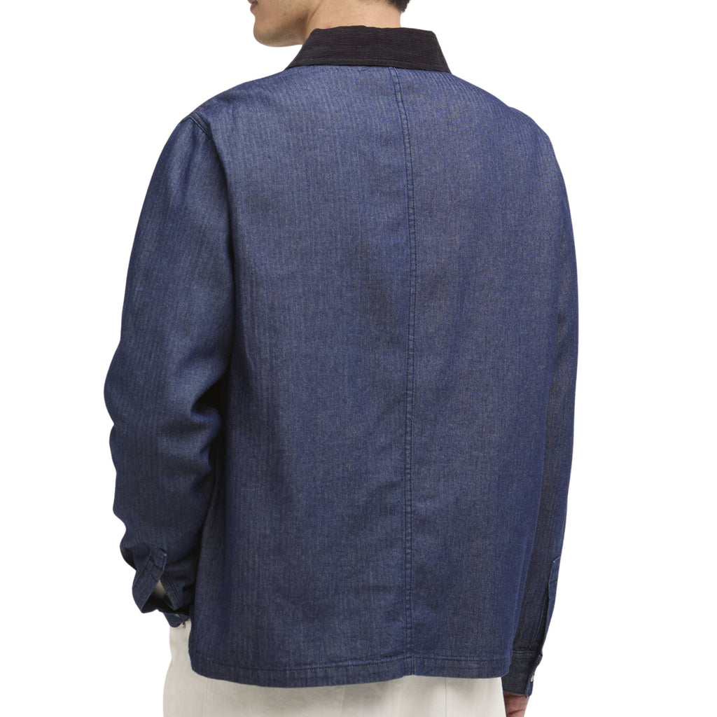 Barbour International Piligan Herringbone Denim Overshirt - Indigo