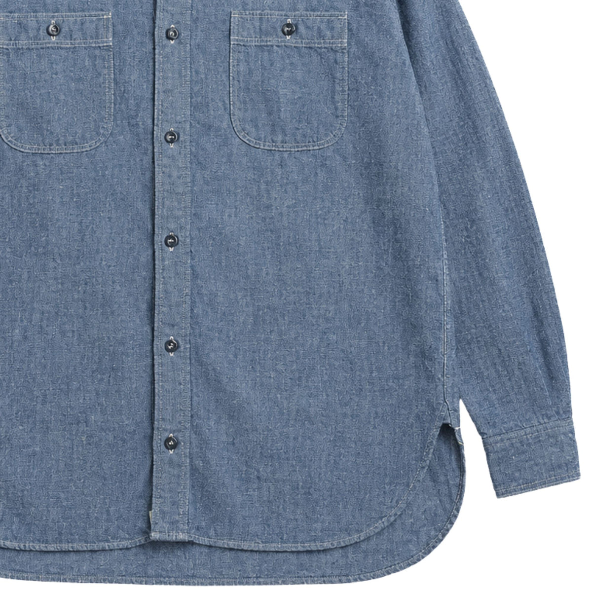 OrSlow Relax Fit Chambray Work Shirt - Denim