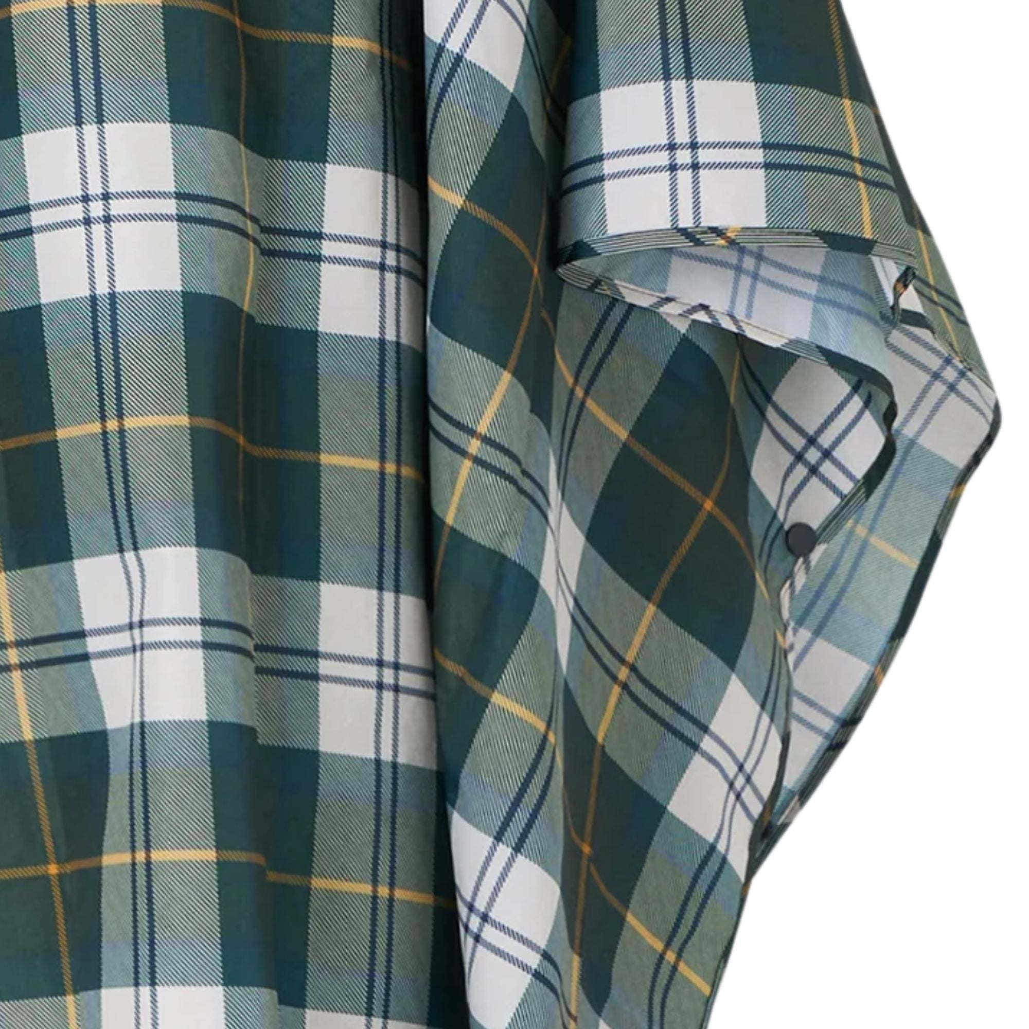 Tartan Showerproof Poncho - Ancient