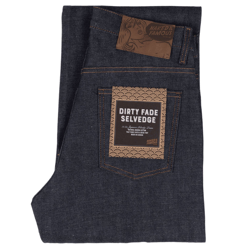 Weird Guy Dirty Fade Denim Jeans - Indigo