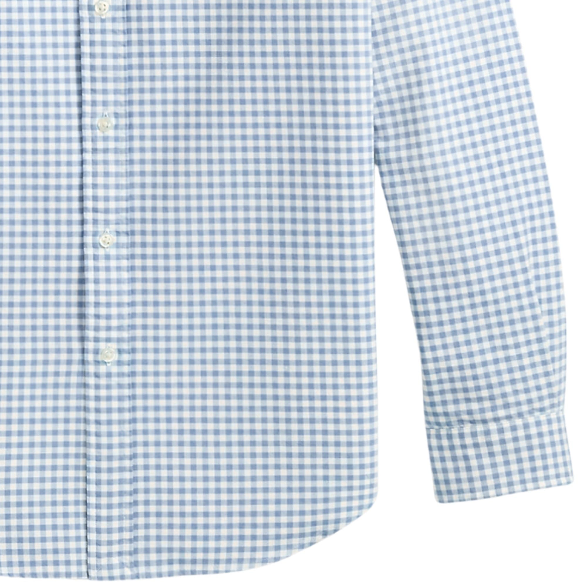 Polo Ralph Lauren Custom Fit Gingham Oxford Shirt - Blue