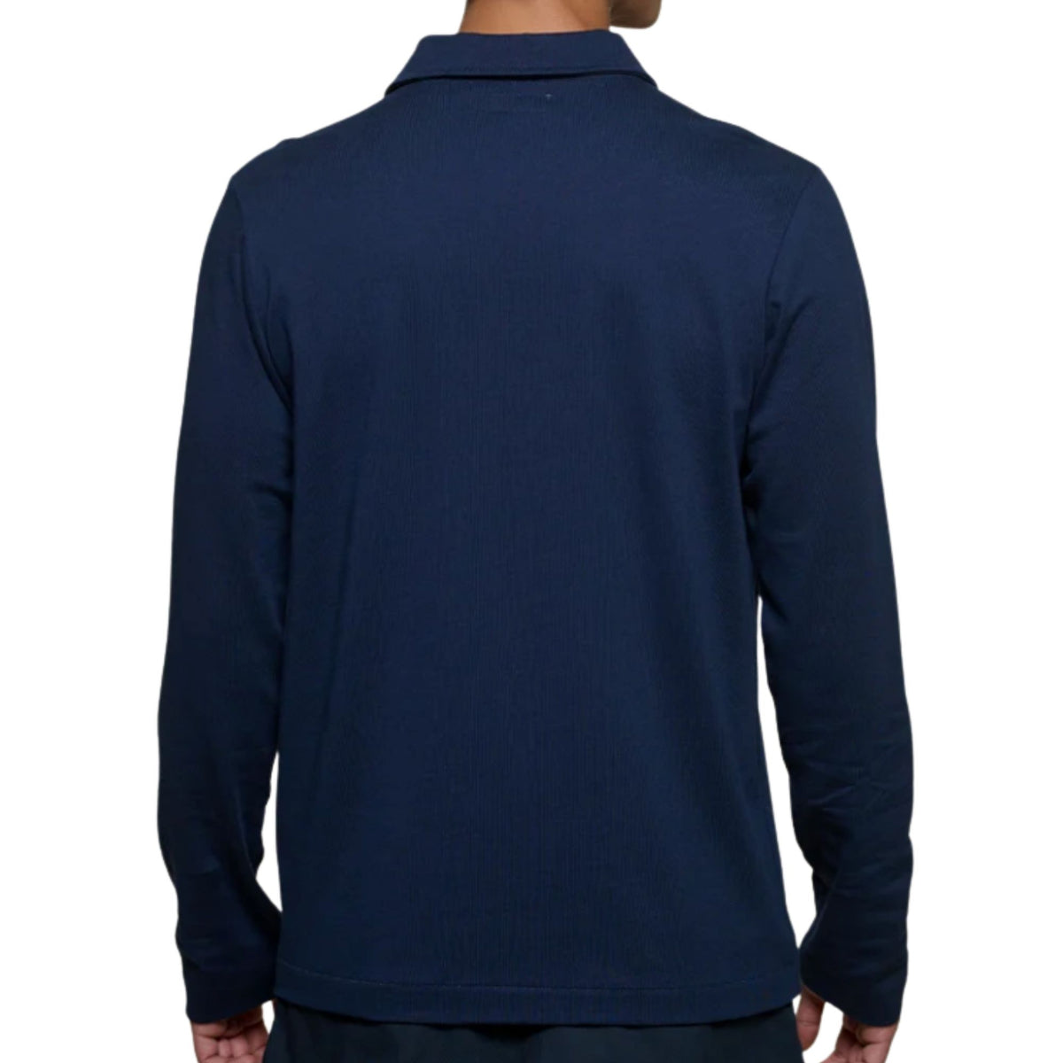 Merz b Schwanen 2MPOLO01LS Mid-Century Machine Refined Fit Polo Longsleeve - Ink Blue