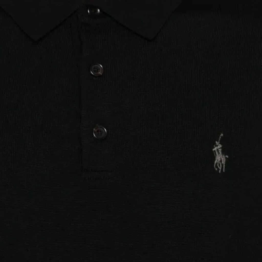 Polo Ralph Lauren Knitted Polo Shirt - Black