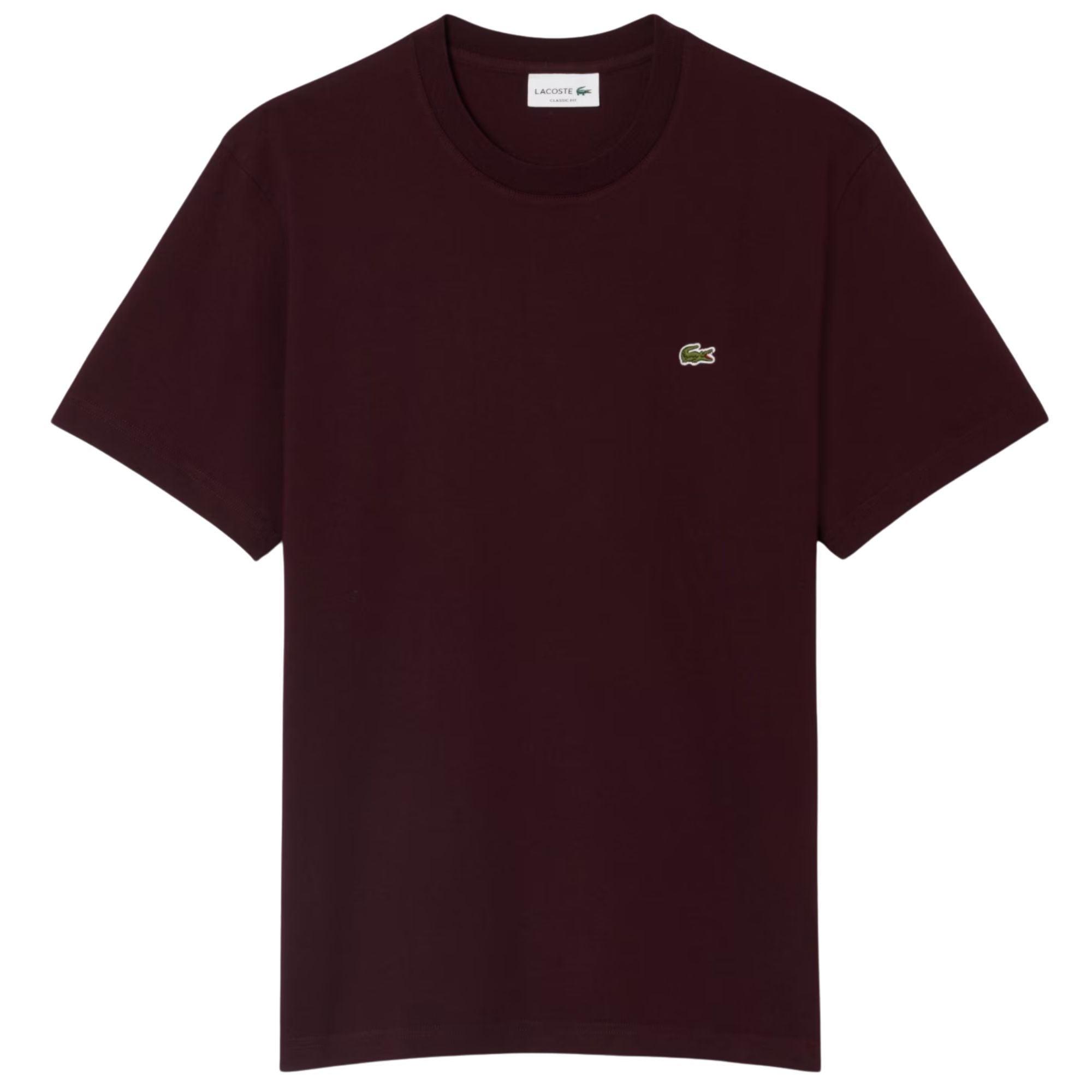 Lacoste Cotton T-Shirt - Dark Burgundy