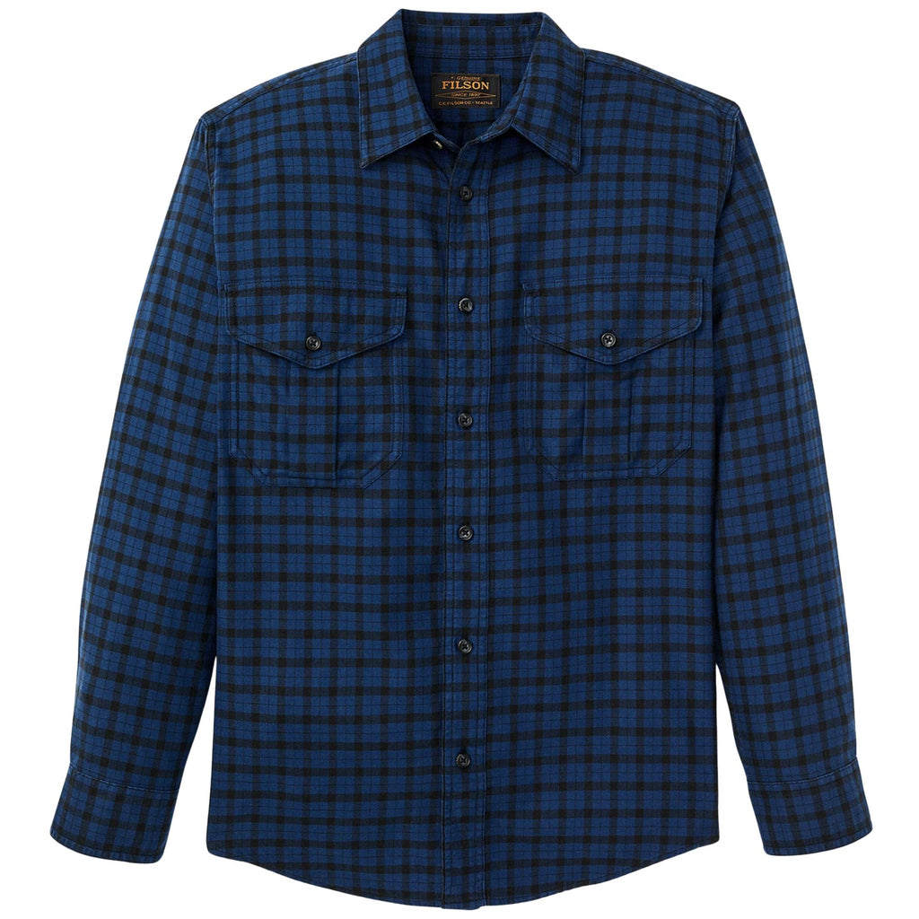 Filson Alaskan Guide Shirt - Deep Blue/Black Plaid