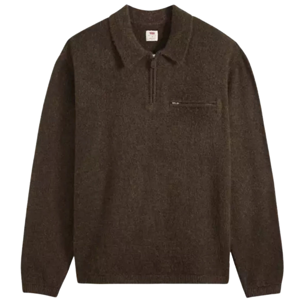Levi's® Boulder Quarter-zip Sweater - Fudge