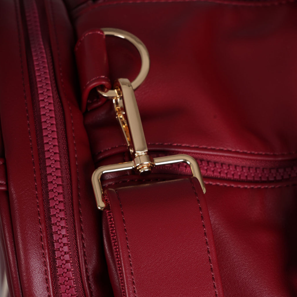 Sergio Tacchini x Stuarts x Stuarts Jorno Gym Holdall - Merlot/Buttercream