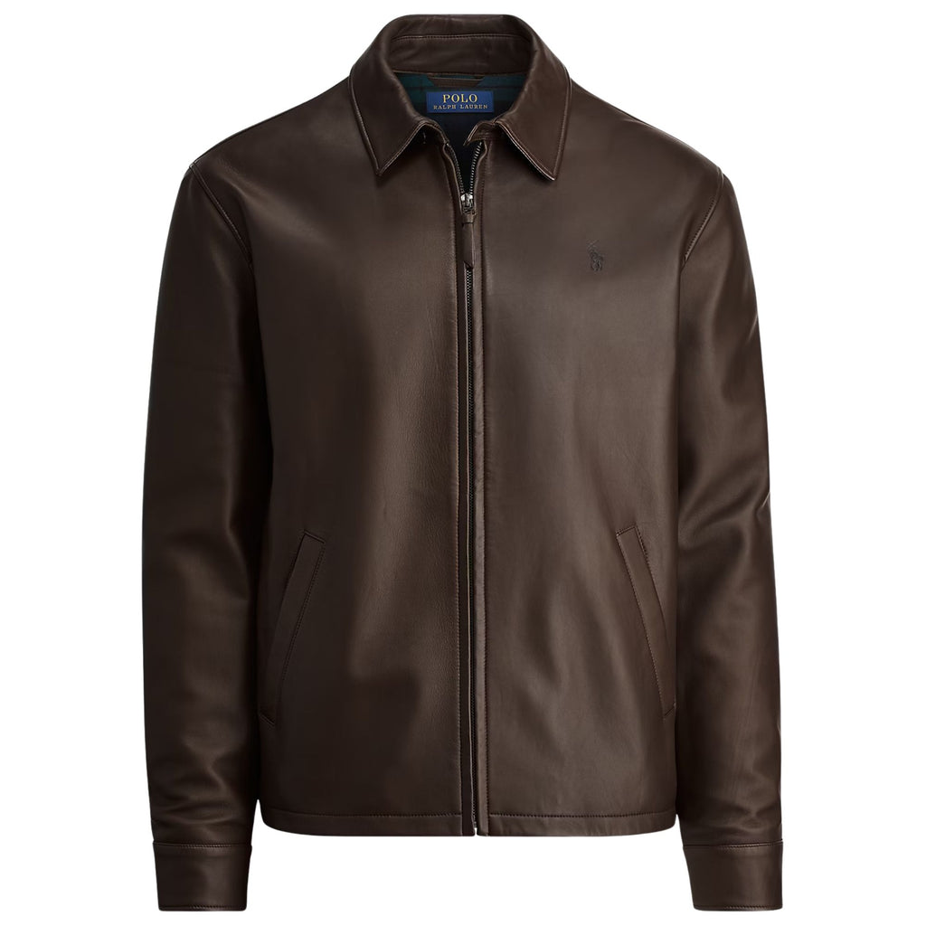 Polo Ralph Lauren The Bayville Leather Jacket - Brown