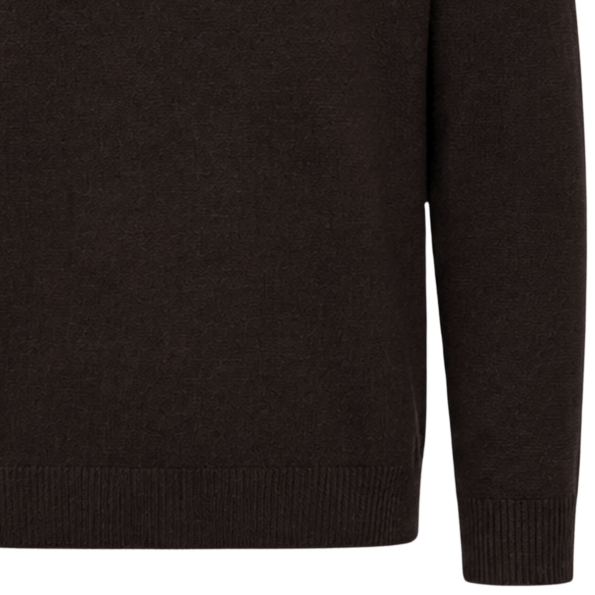 Stuarts London Mayfair Merino Polo - Dark Brown