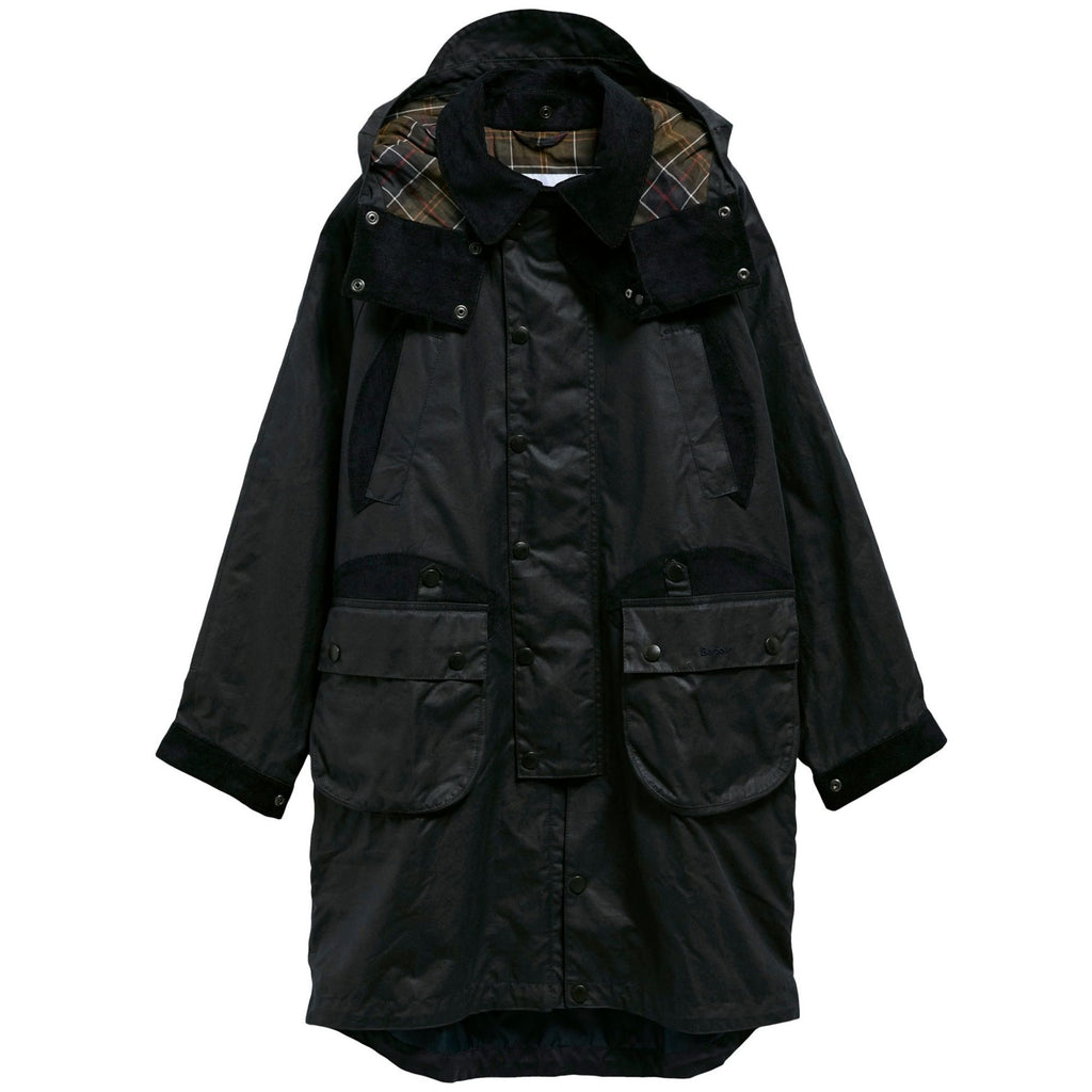 Barbour x Norbit Long Wax Jacket - Sage