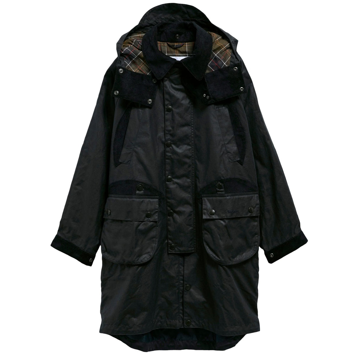 Barbour x Norbit Long Wax Jacket - Sage