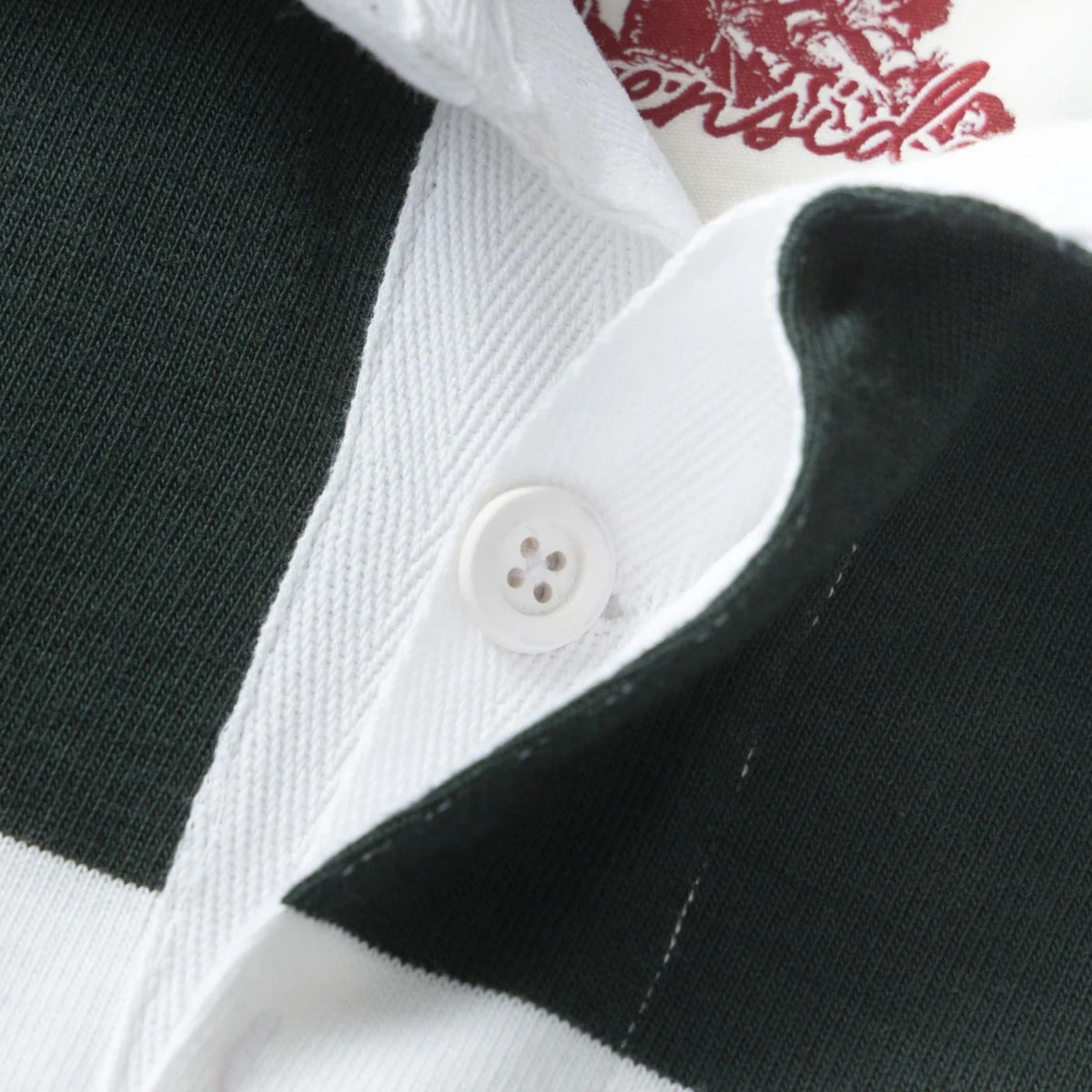 Opensider Classic Rugby Shirt - Green Wide-Stripe
