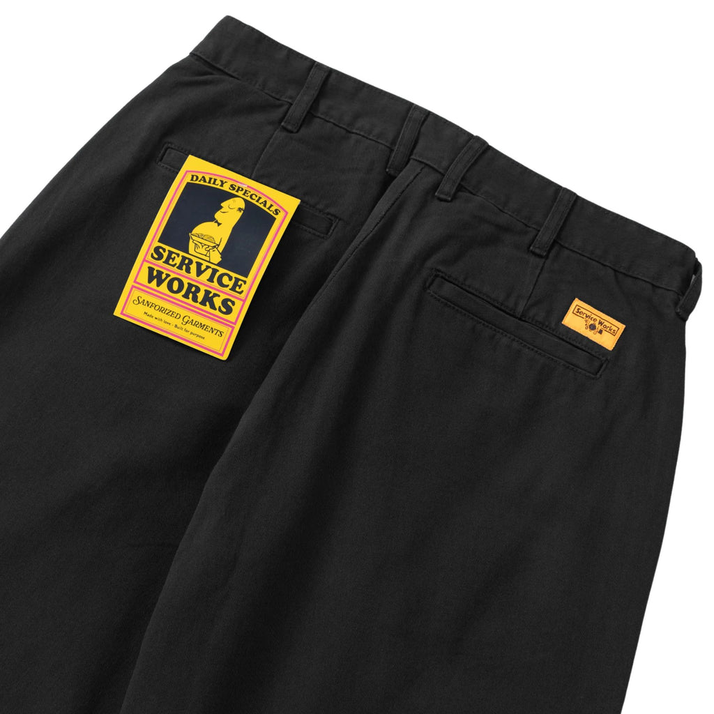 Service Works Twill Part Timer Pants - Black