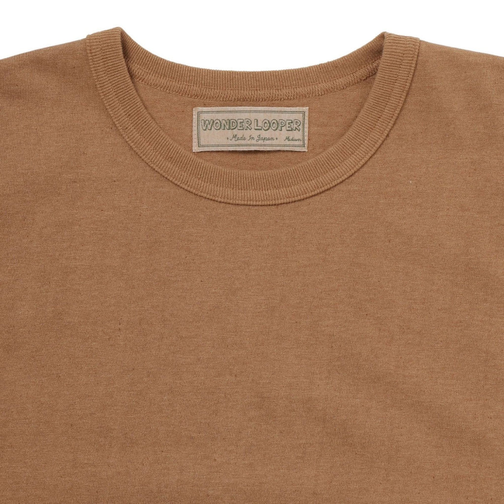 Wonder Looper Foxfibre Tsuriami T-Shirt - Brown