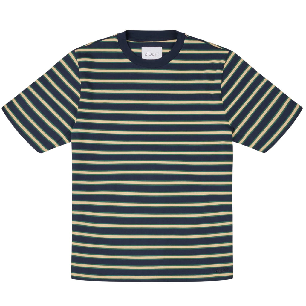 Albam Tame Stripe T-Shirt - Dark Navy
