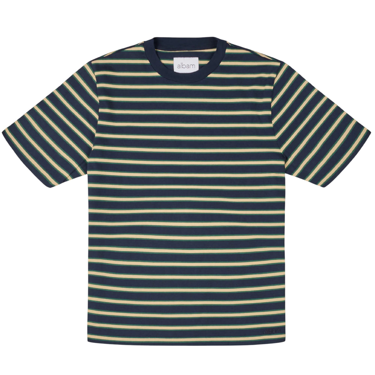 Albam Tame Stripe T-Shirt - Dark Navy