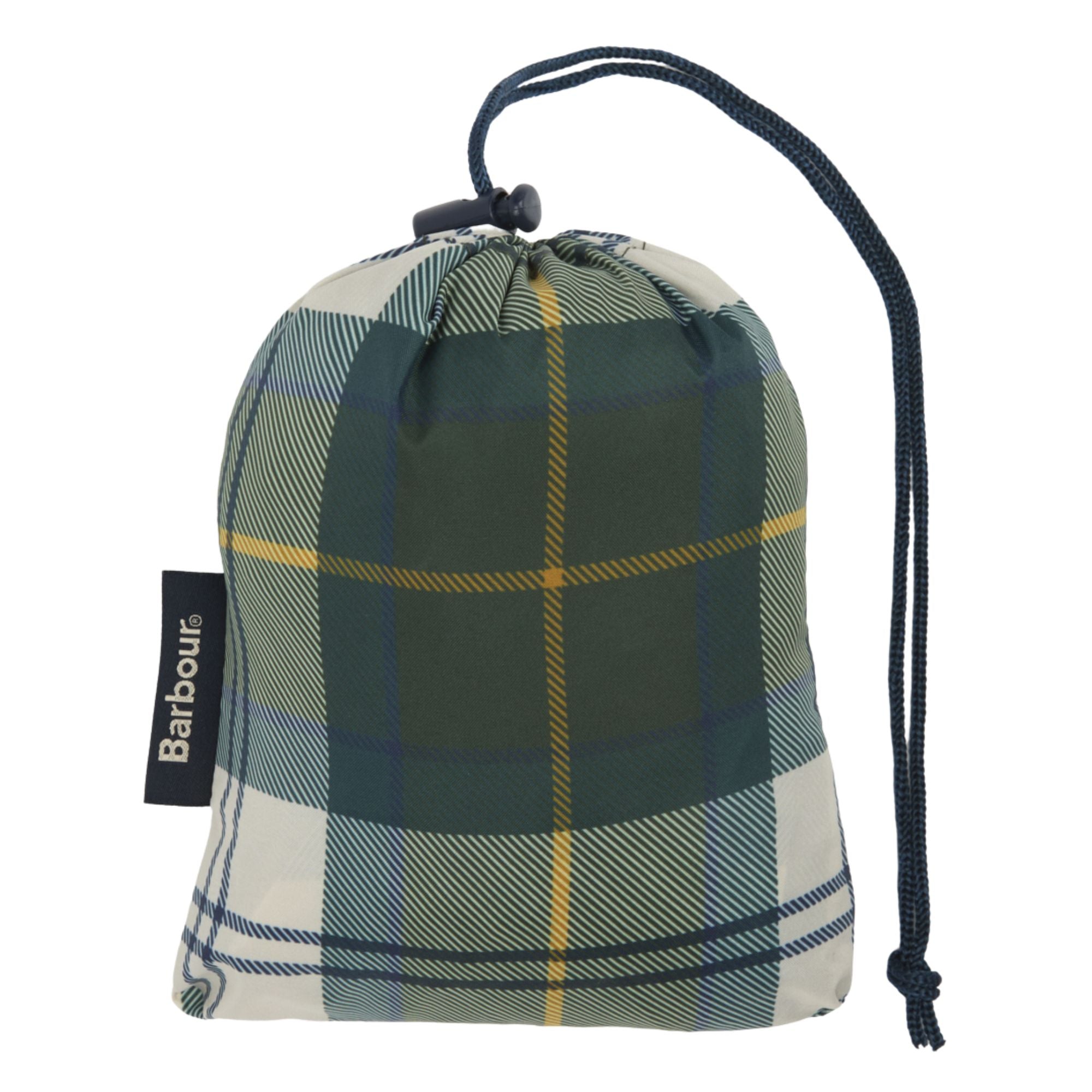 Tartan Showerproof Poncho - Ancient