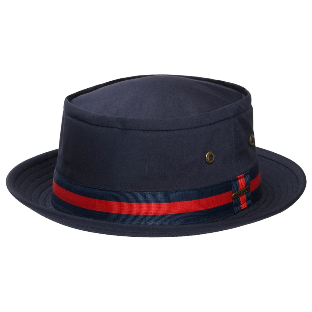Stetson Hats Fishermans Bucket Pork Pie Hat - Dark Navy