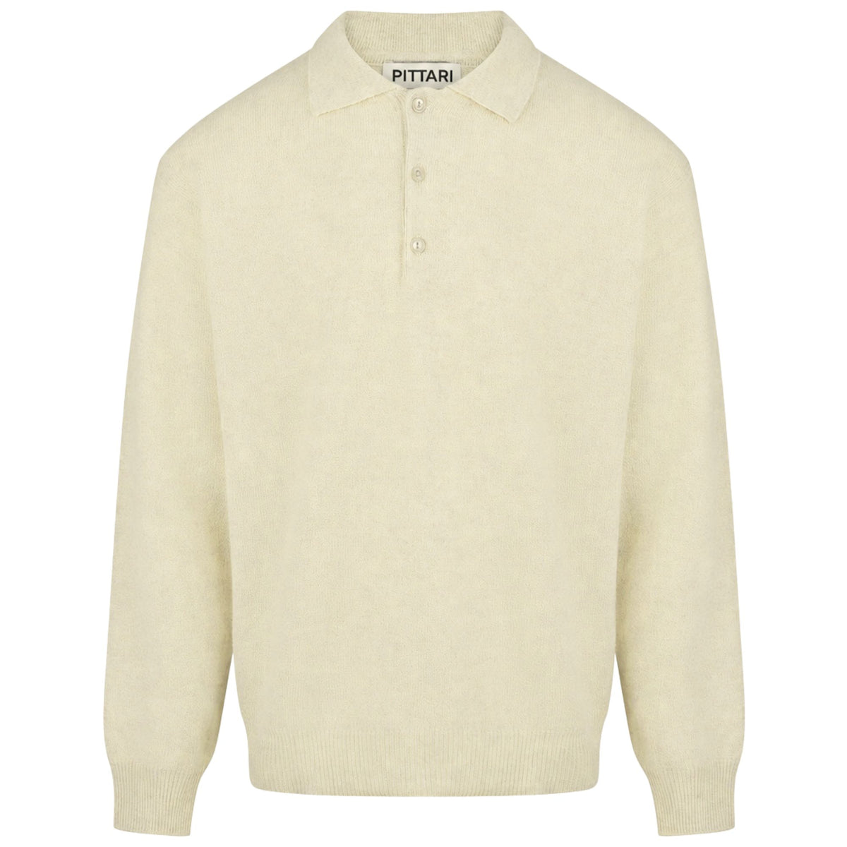 Pittari Knitted Polo Shirt - Ecru