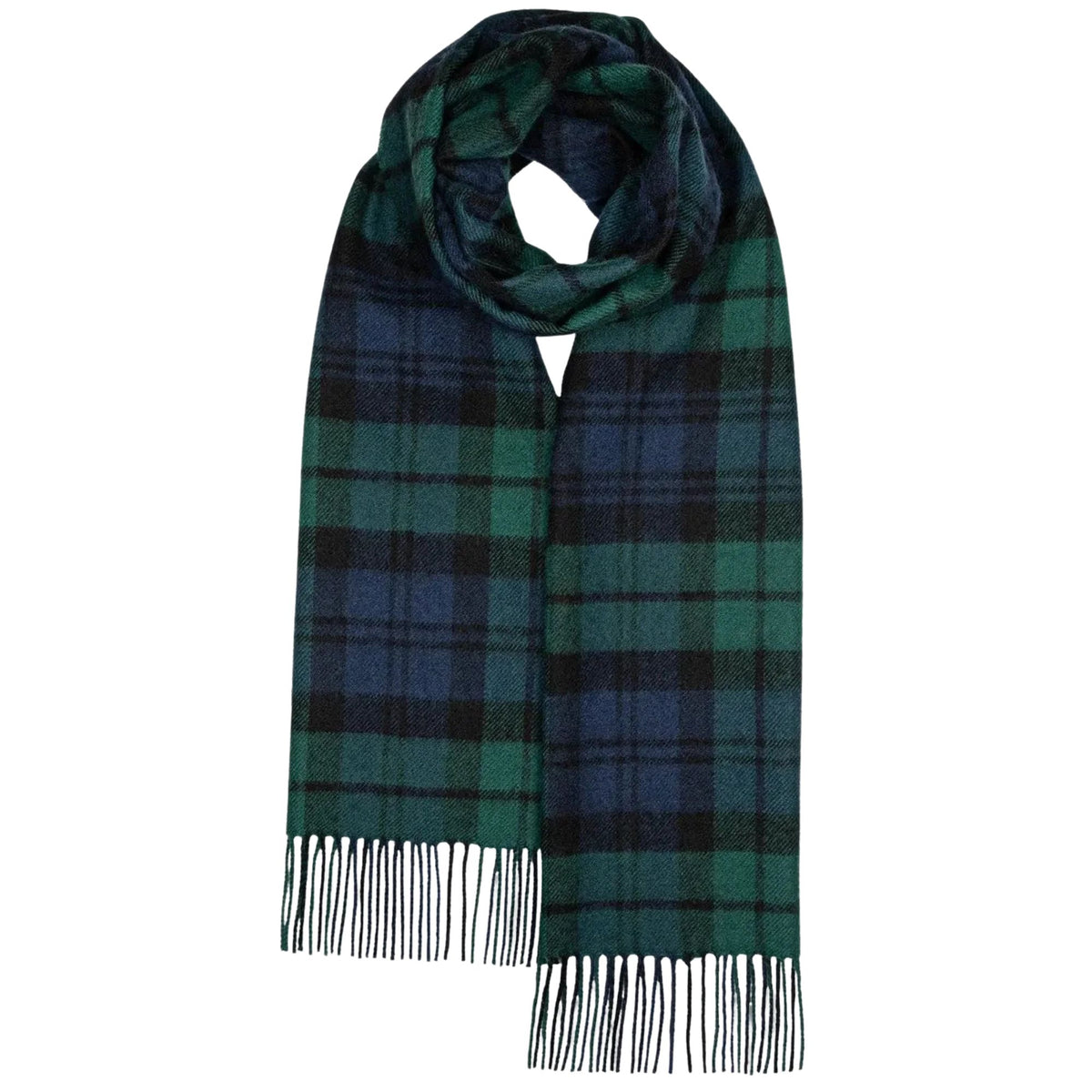 Gloverall Oversized Lambswool Scarf - Blackwatch