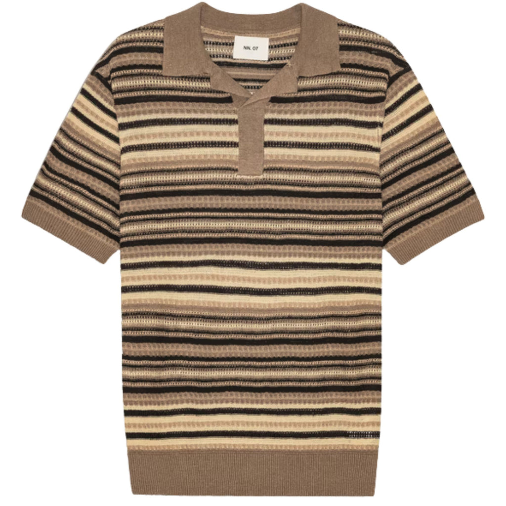NN07 Noam Linen Polo - Mable Husk