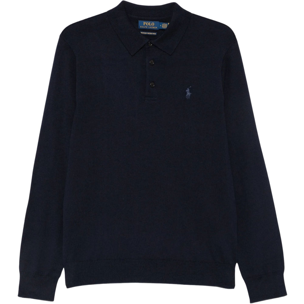 Polo Ralph Lauren Knitted Polo Shirt - Navy