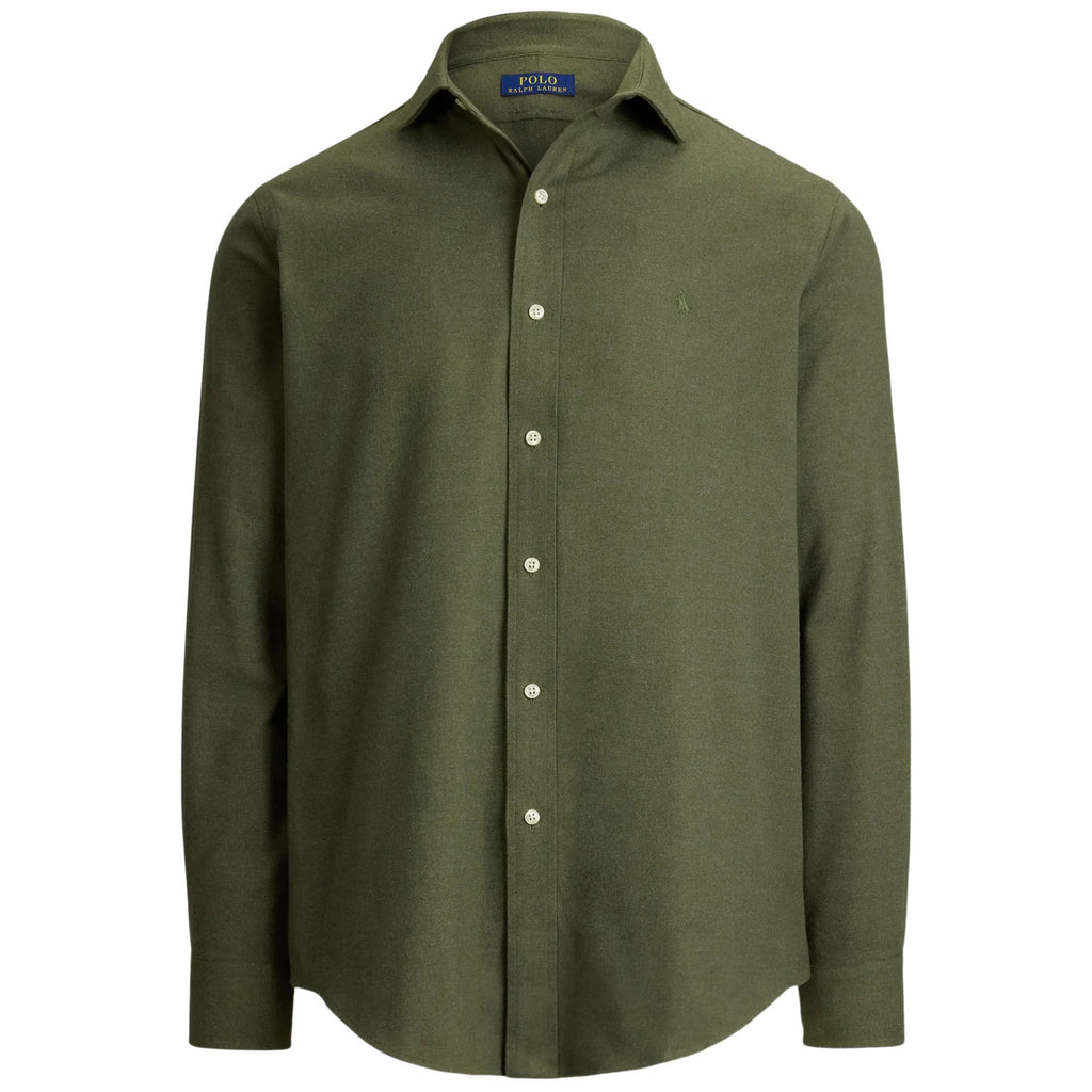 Polo Ralph Lauren Embroidered-logo Long Sleeve Shirt - Green