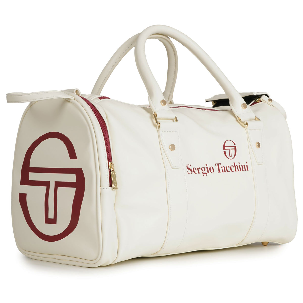 Sergio Tacchini x Stuarts x Stuarts Jorno Gym Holdall - Buttercream/Merlot