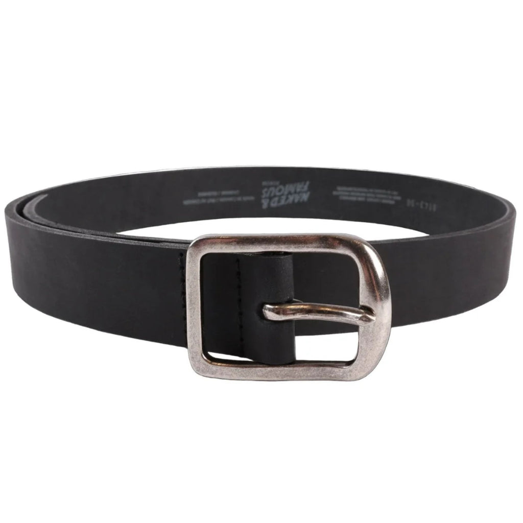 Naked and Famous Denim Bovine Thick Belt - Black