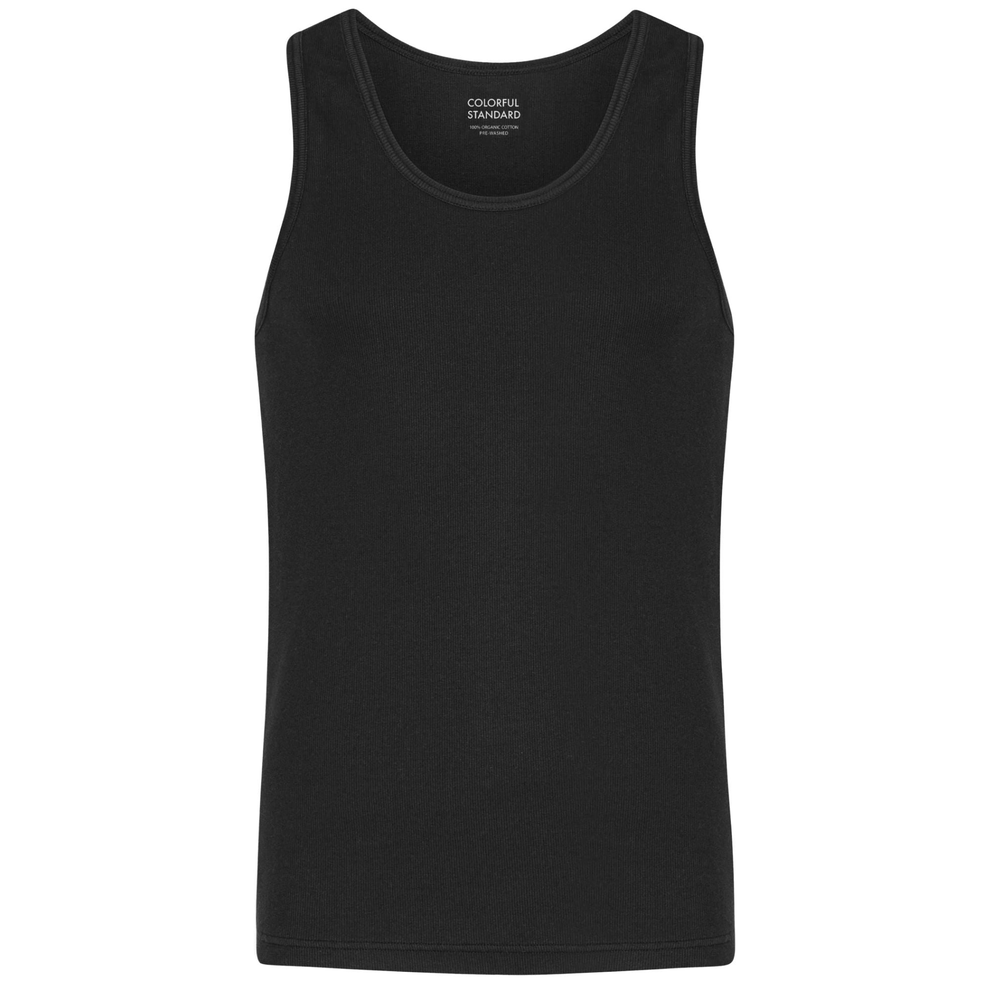 Colorful Standard Organic Rib Tank Top - Black