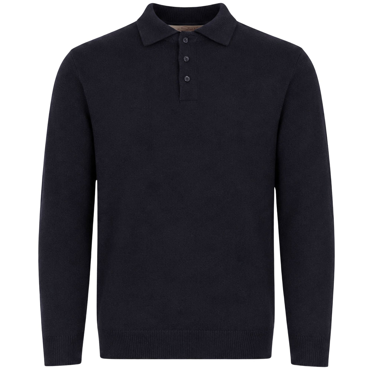 Stuarts London Mayfair Merino Polo - Navy