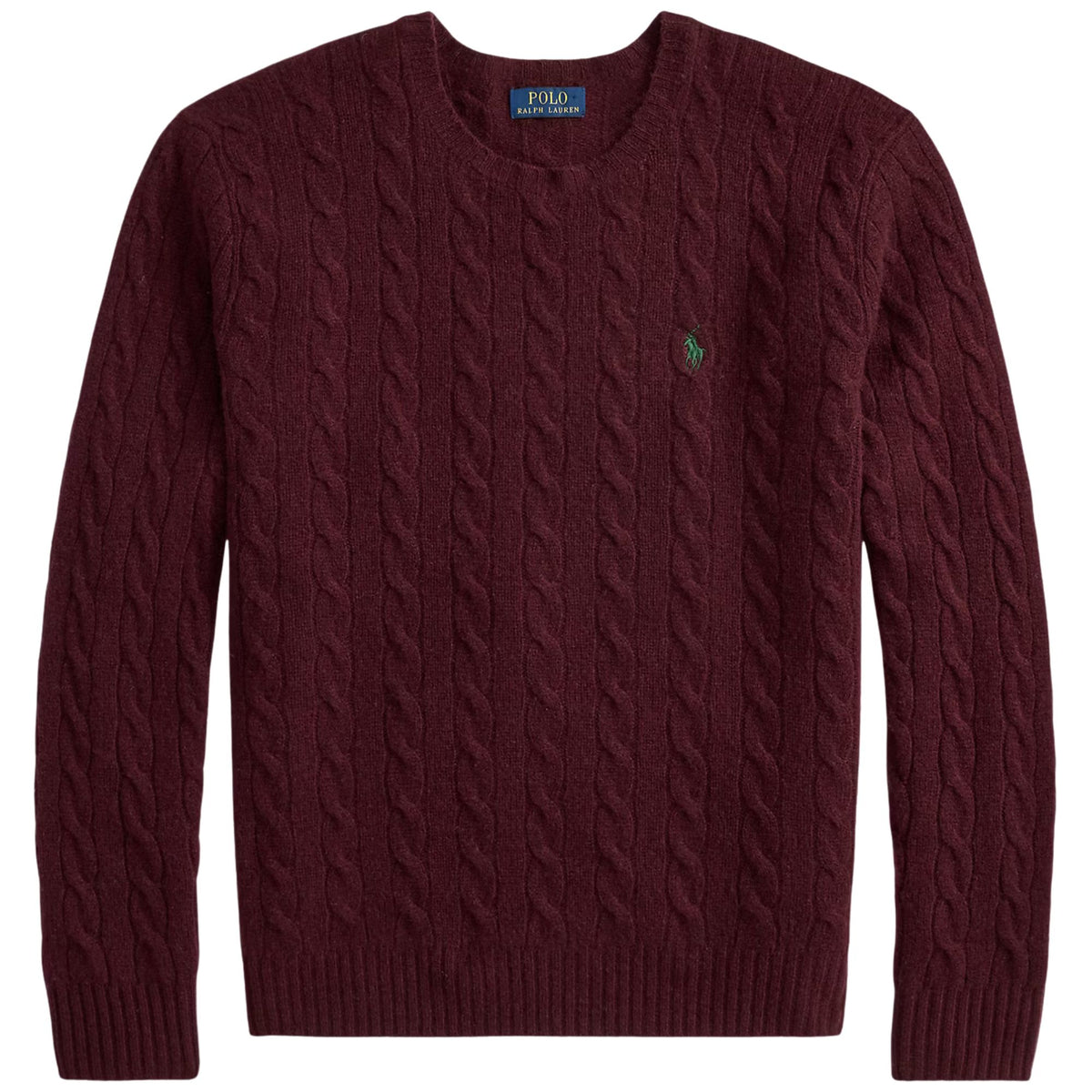 Polo Ralph Lauren Cable-Knit Cotton Jumper - Wine