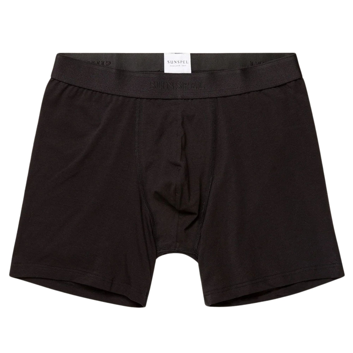 Sunspel Stretch Cotton Boxer Briefs - Black