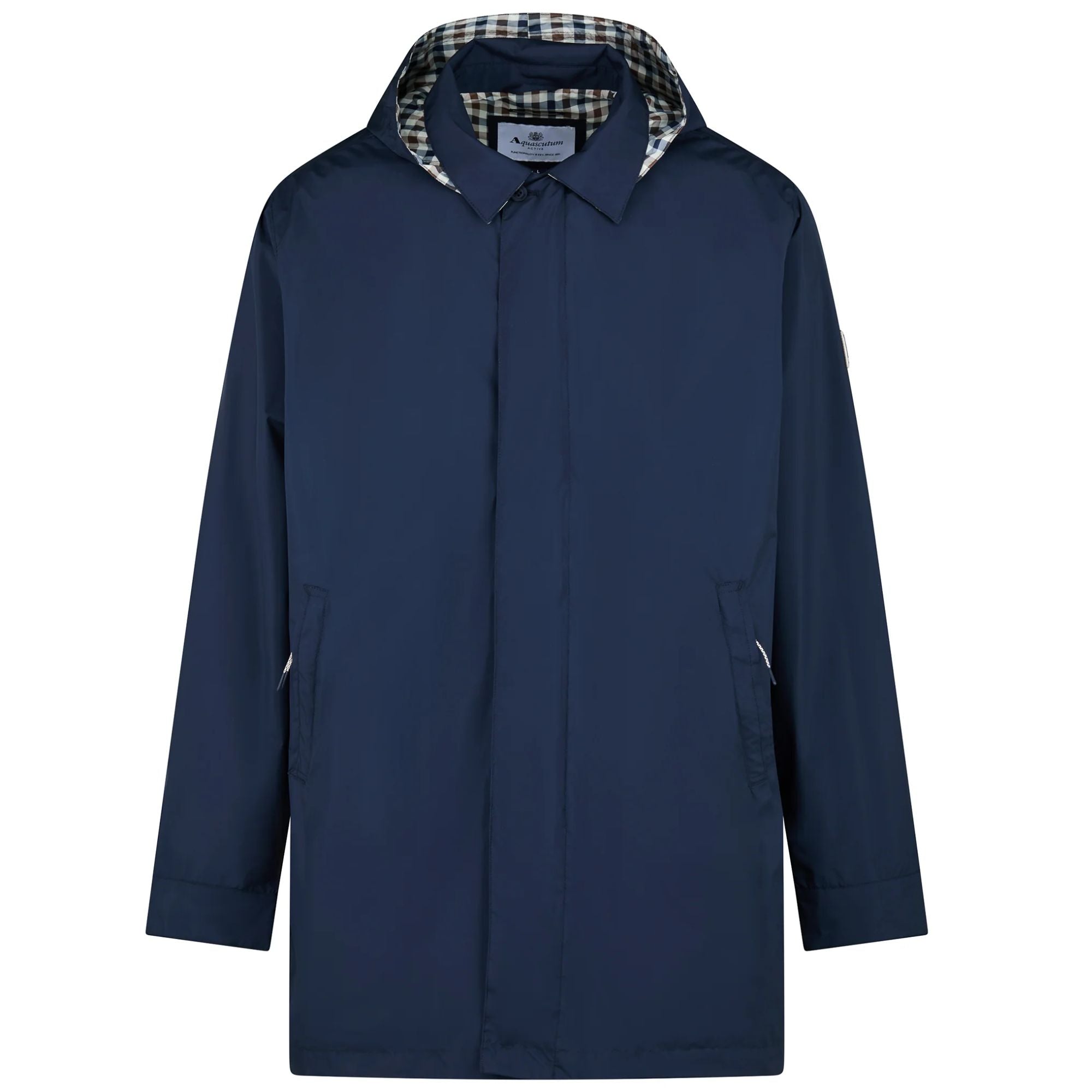 Aquascutum RLG Badge Packable Trench - Navy – Stuarts London