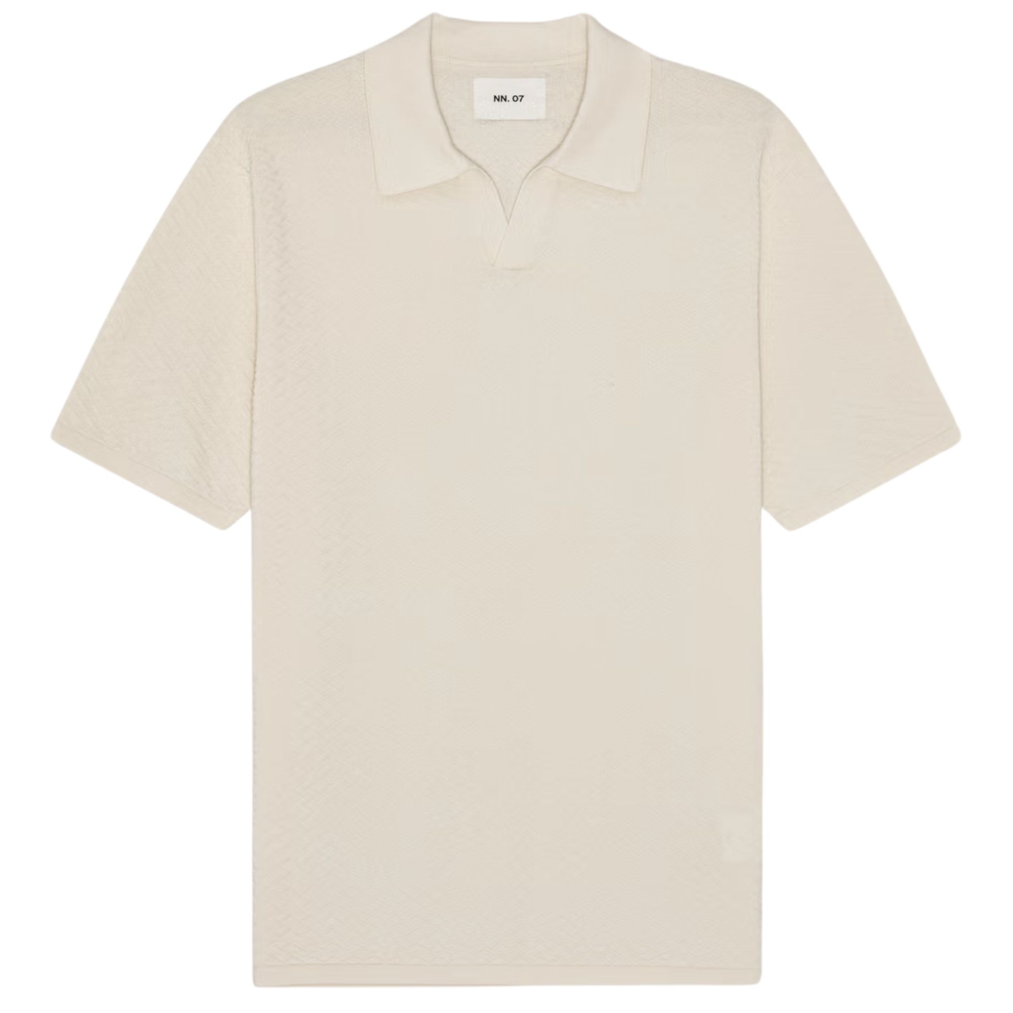 Paul Textured Stitch Polo - Ivory